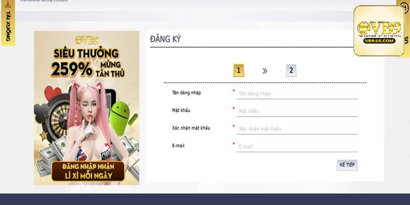 Hướng dẫn cách mở tài khoản nhanh chóng an toàn tại VB9