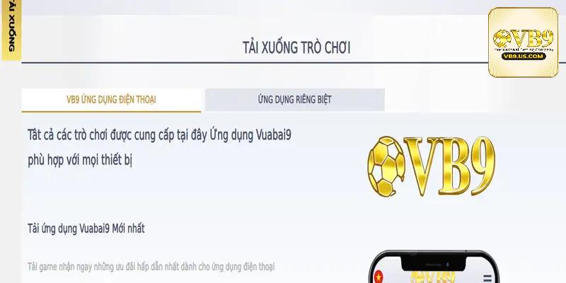 Cập nhật chính xác các bước tải app VB9 về điện thoại di động cho người mới
